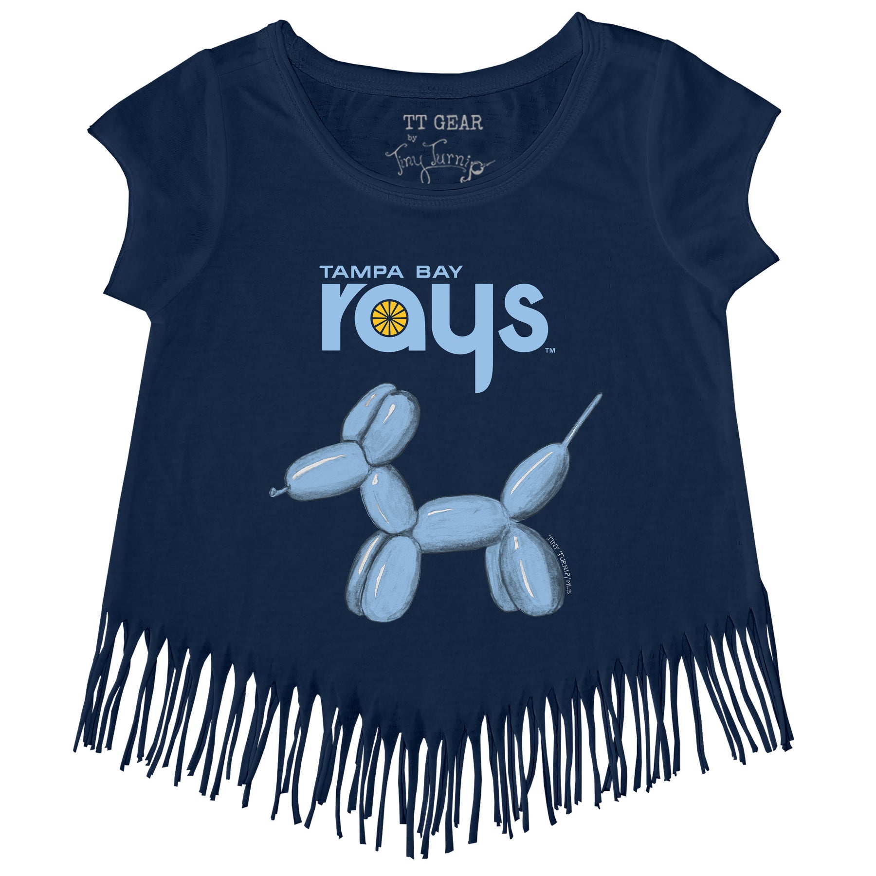 Tampa Bay Rays Balloon Dog Fringe Tee