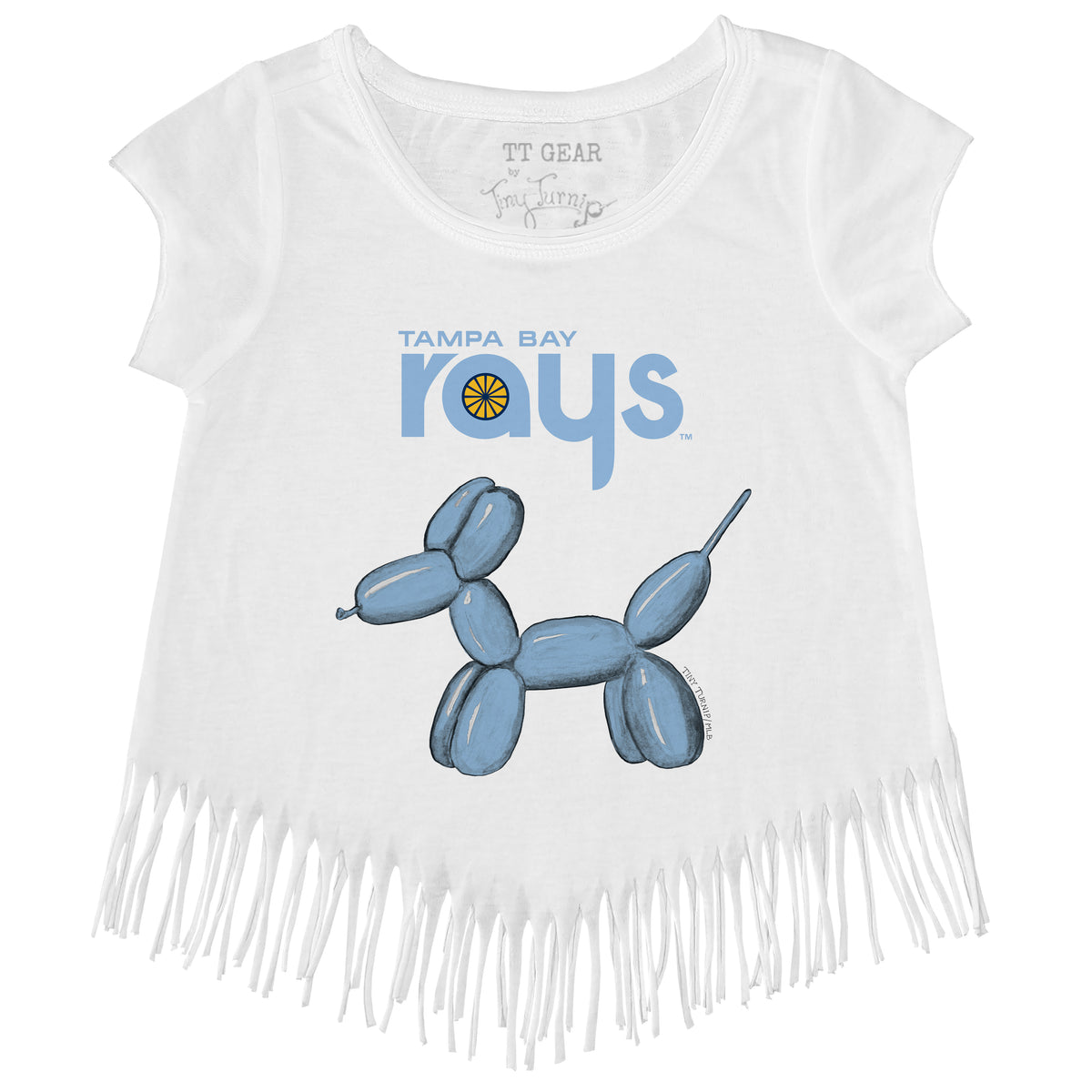 Tampa Bay Rays Balloon Dog Fringe Tee