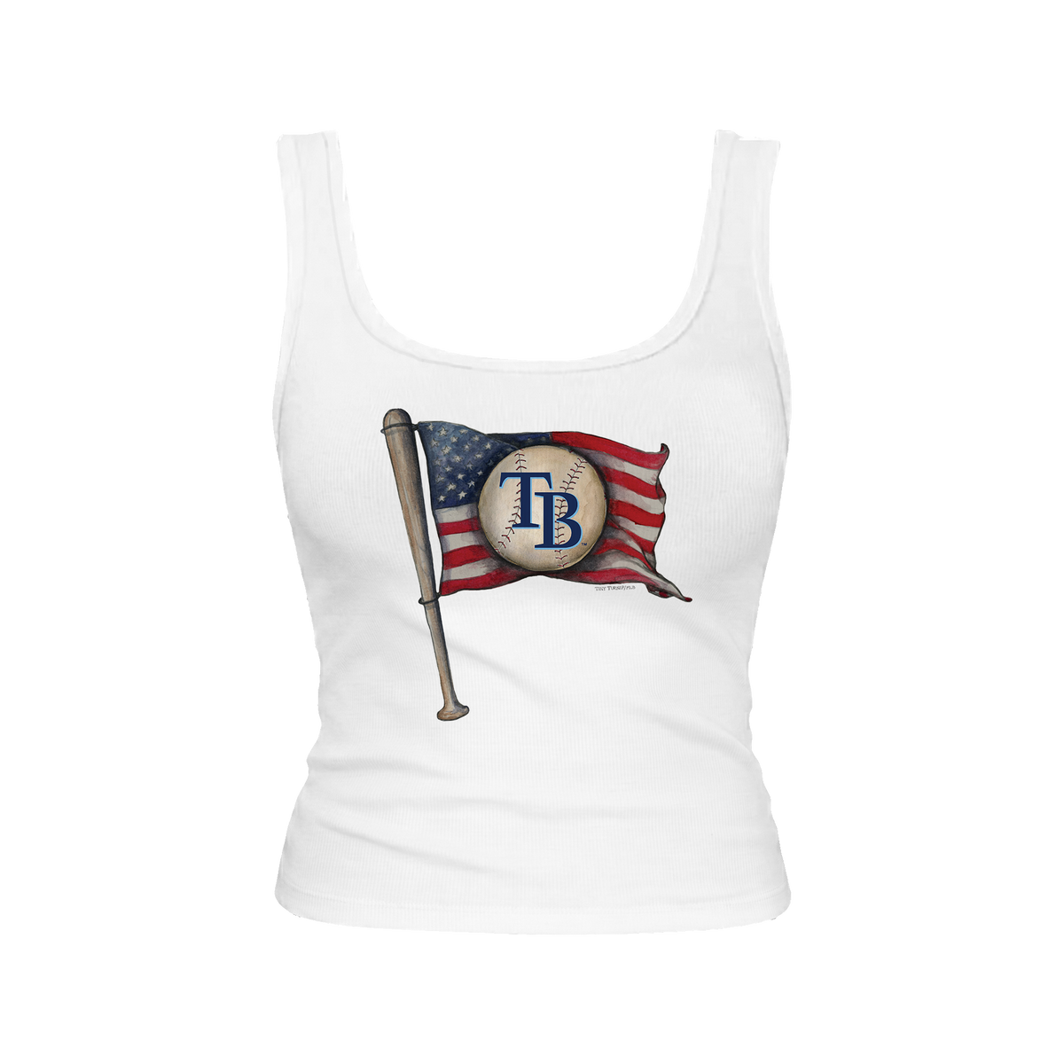 Tampa Bay Rays Baseball Flag Emmy Tank