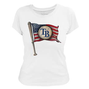 Tampa Bay Rays Baseball Flag Women's Tee Shirt