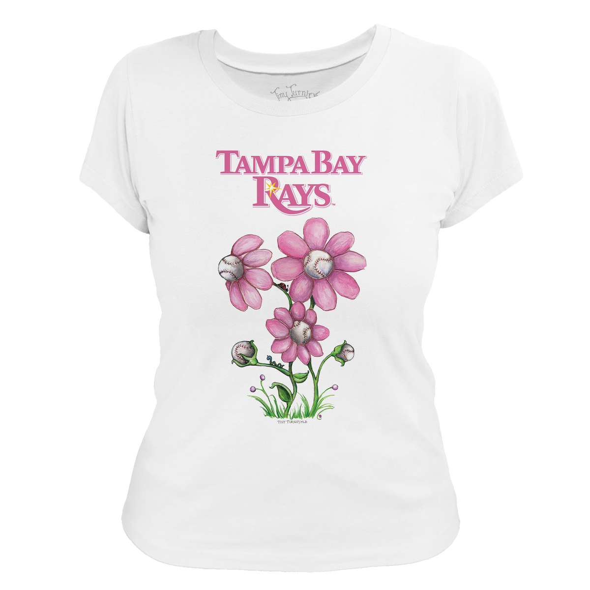 Tampa Bay Rays Blooming Baseballs Tee Shirt