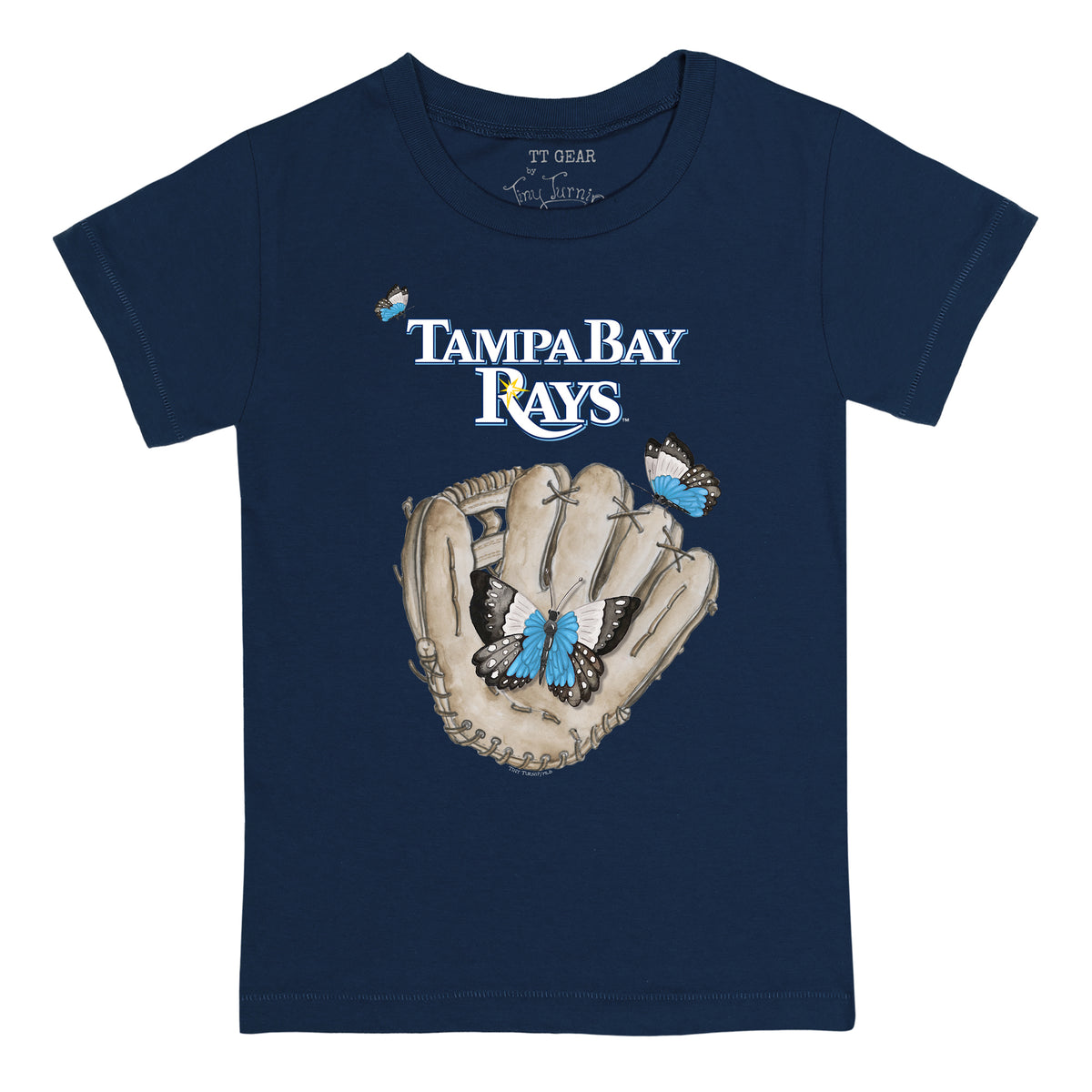 Tampa Bay Rays Butterfly Glove Tee Shirt
