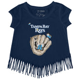 Tampa Bay Rays Butterfly Glove Fringe Tee