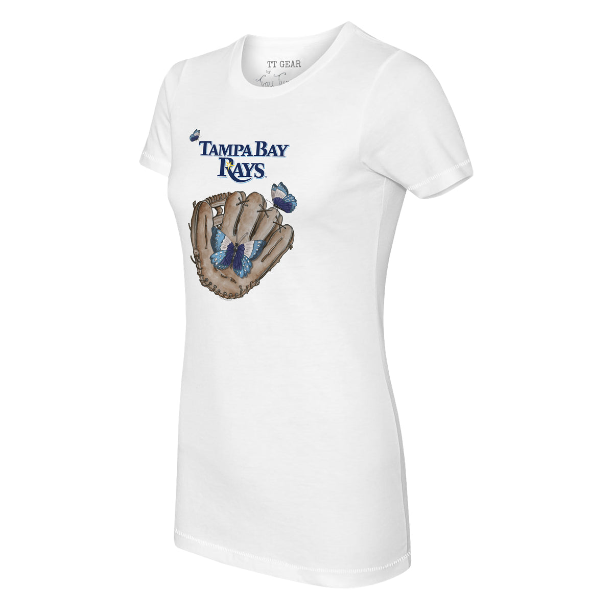 Tampa Bay Rays Butterfly Glove Tee Shirt