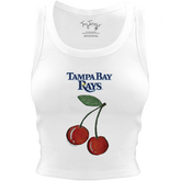 Tampa Bay Rays Cherry Crop Tank - Tiny Turnip