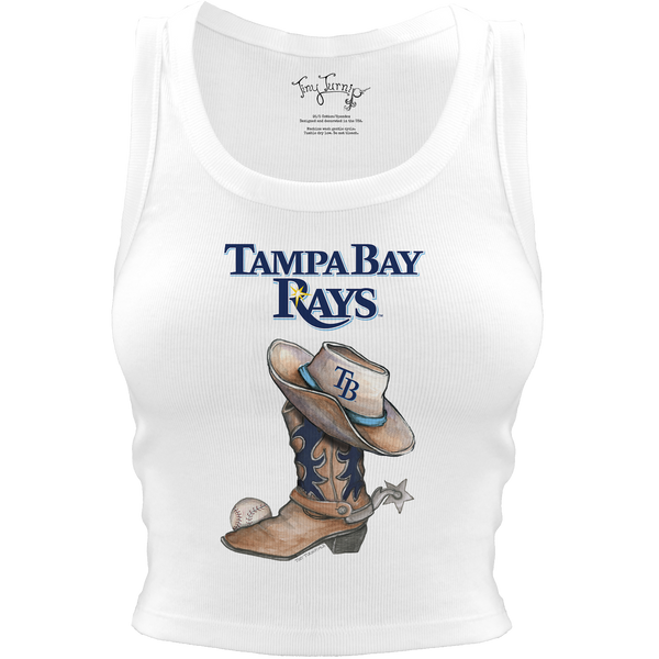 Tampa Bay Rays Cowboy Boot Crop Tank - Tiny Turnip