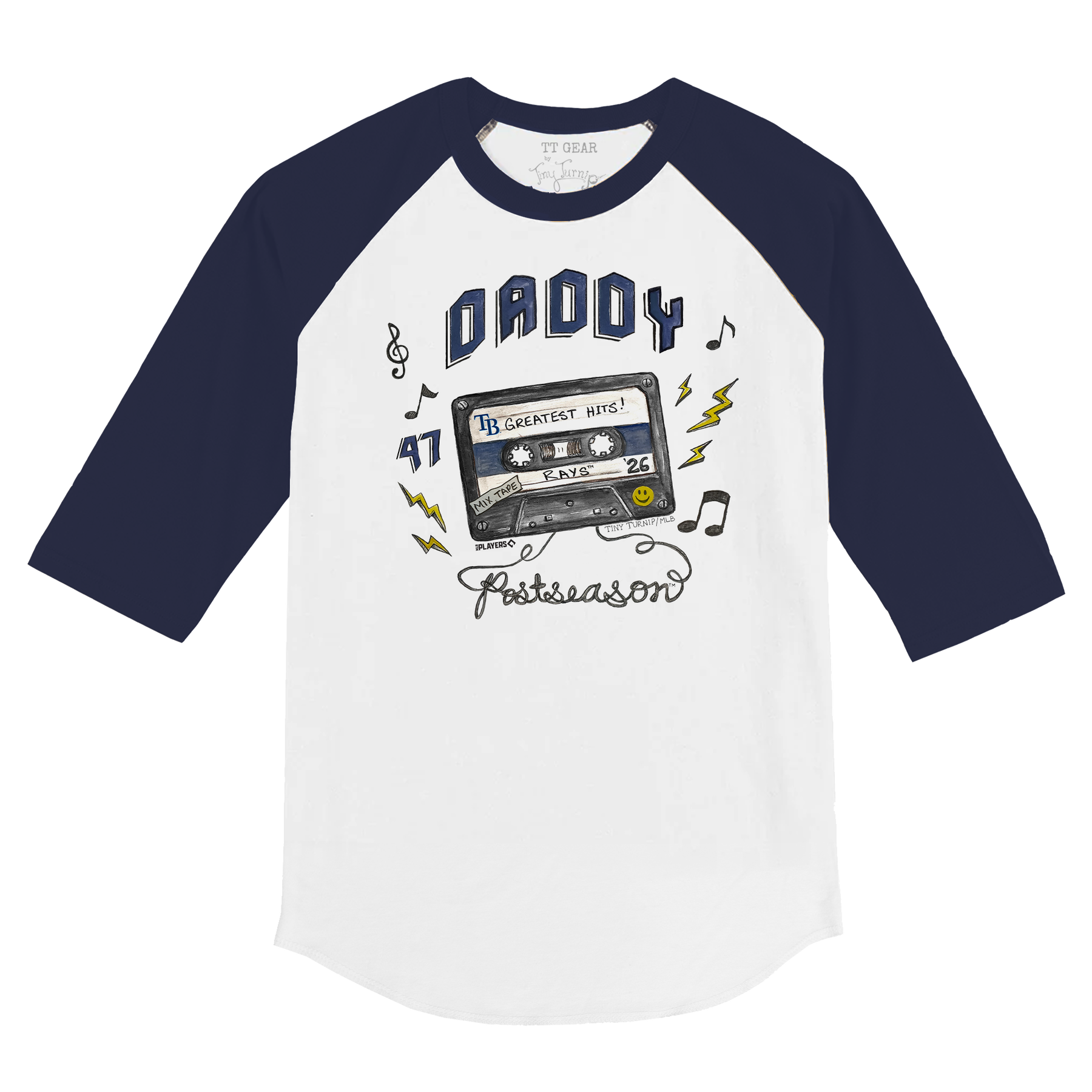 VIP Tampa Bay Rays Postseason '26 Kid's 3/4 Sleeve Raglan - Tiny Turnip