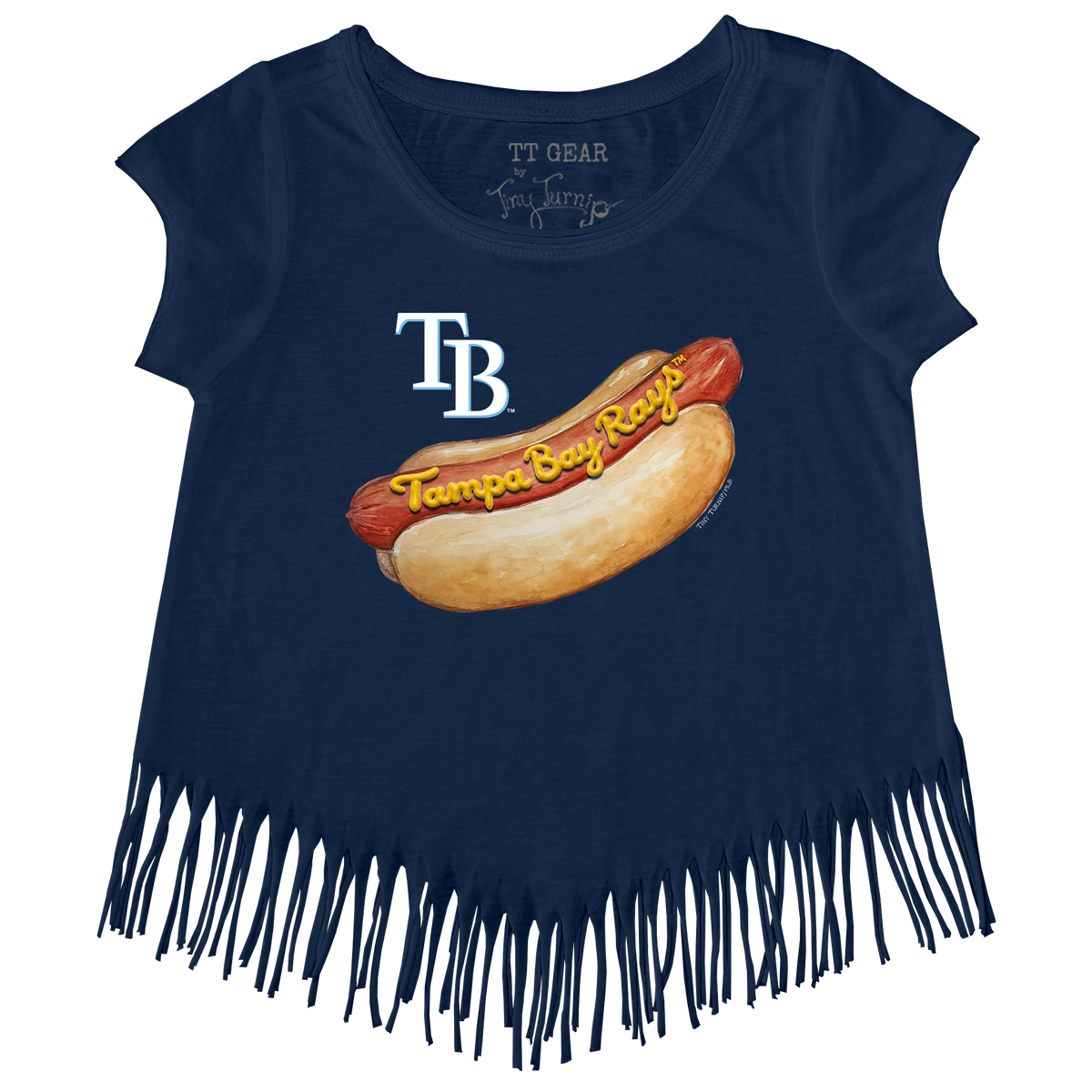 Tampa Bay Rays Hot Dog Fringe Tee