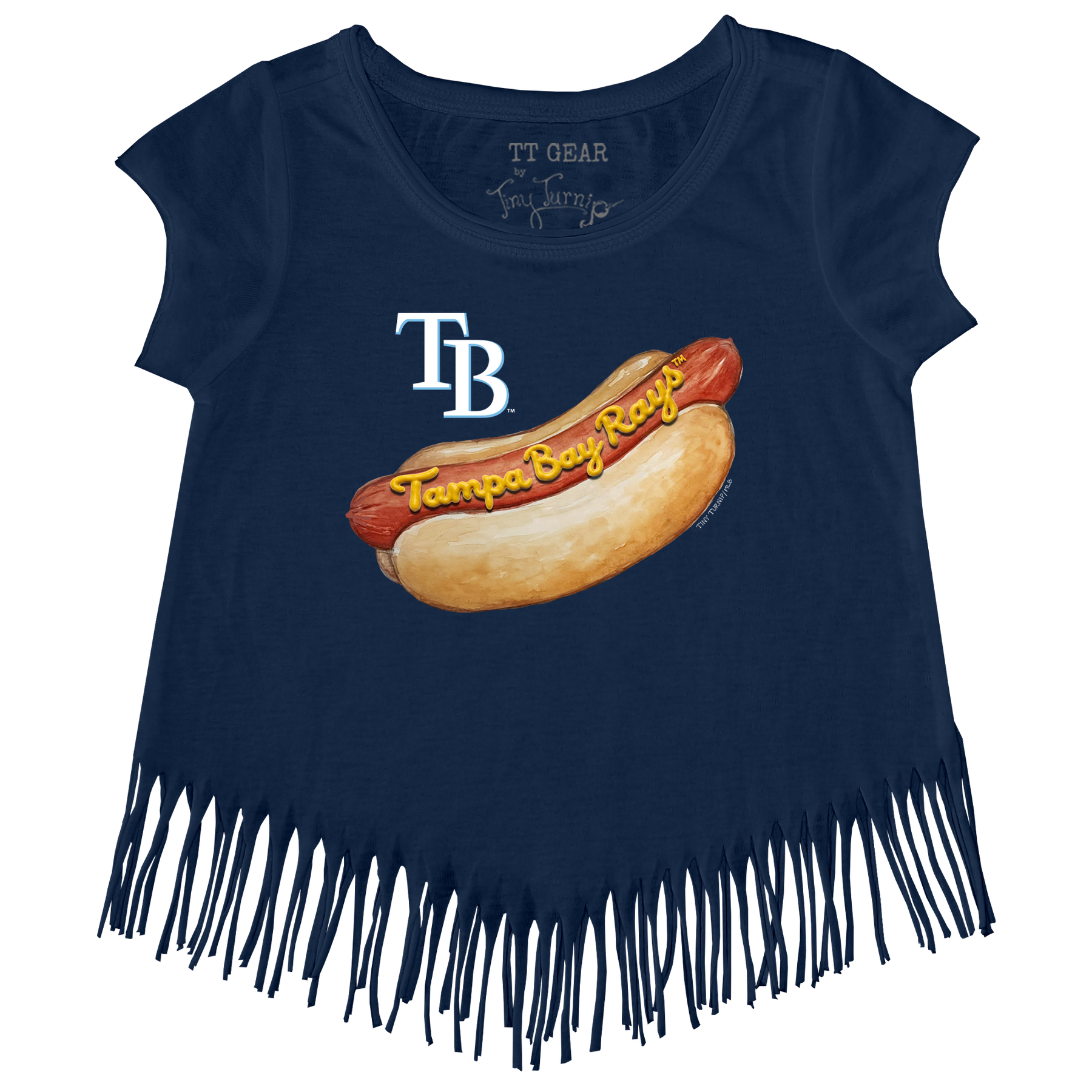 Tampa Bay Rays Hot Dog Fringe Tee
