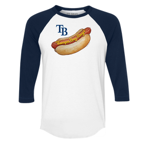 Tampa Bay Rays Hot Dog 3/4 Navy Blue Sleeve Raglan