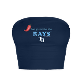Tampa Bay Rays Hot Girls Crop Tube Top