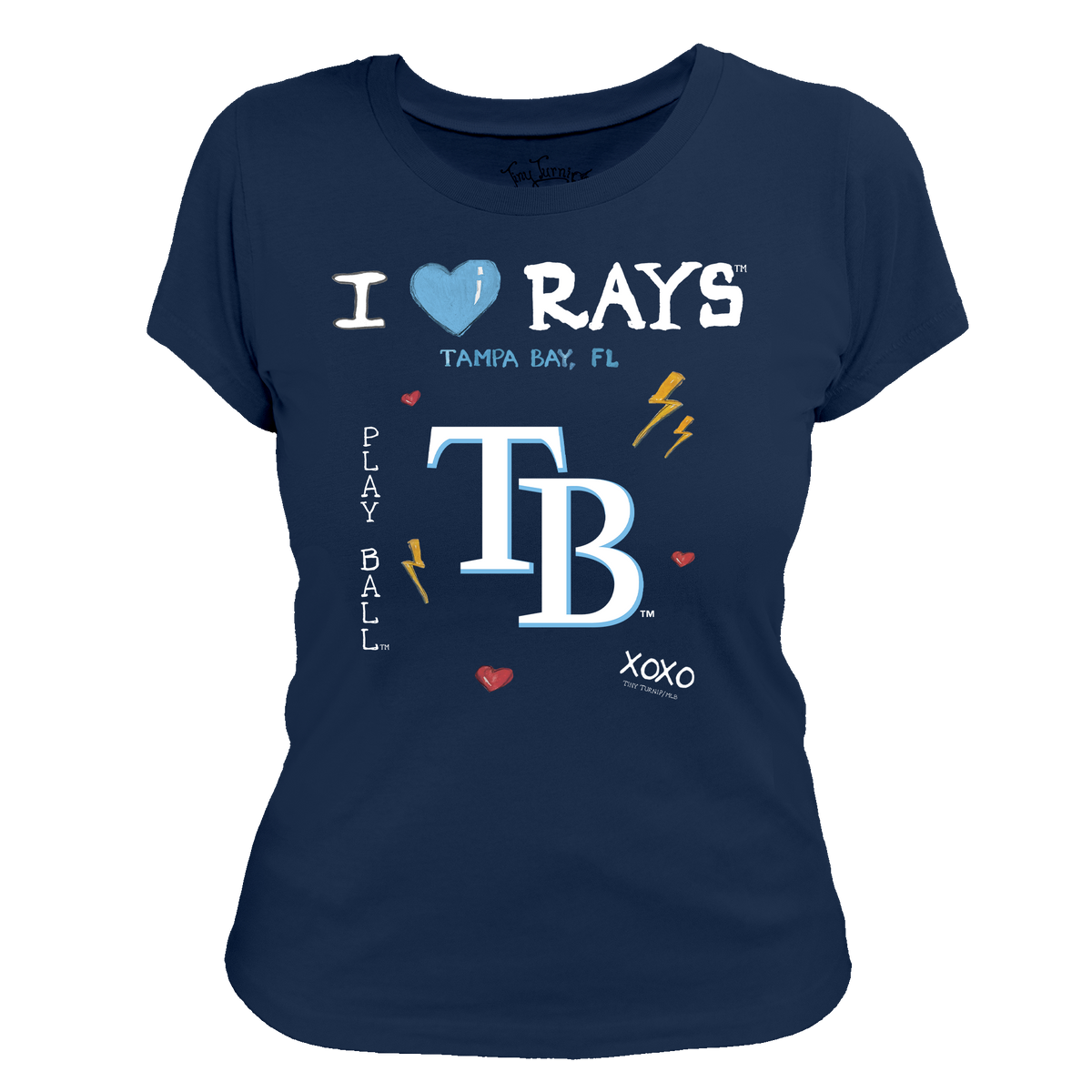 I Heart Rays Women's Tee Shirt - Tiny Turnip