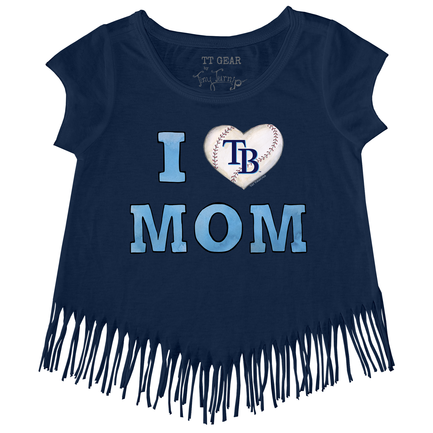 Tampa Bay Rays I Love Mom Fringe Tee