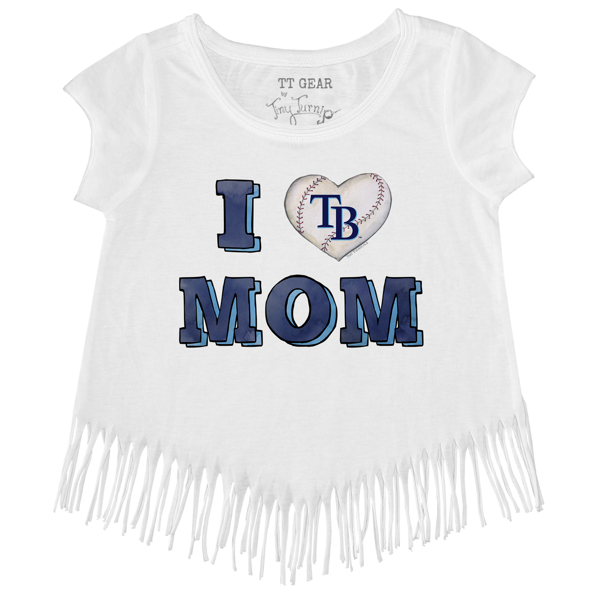 Tampa Bay Rays I Love Mom Fringe Tee