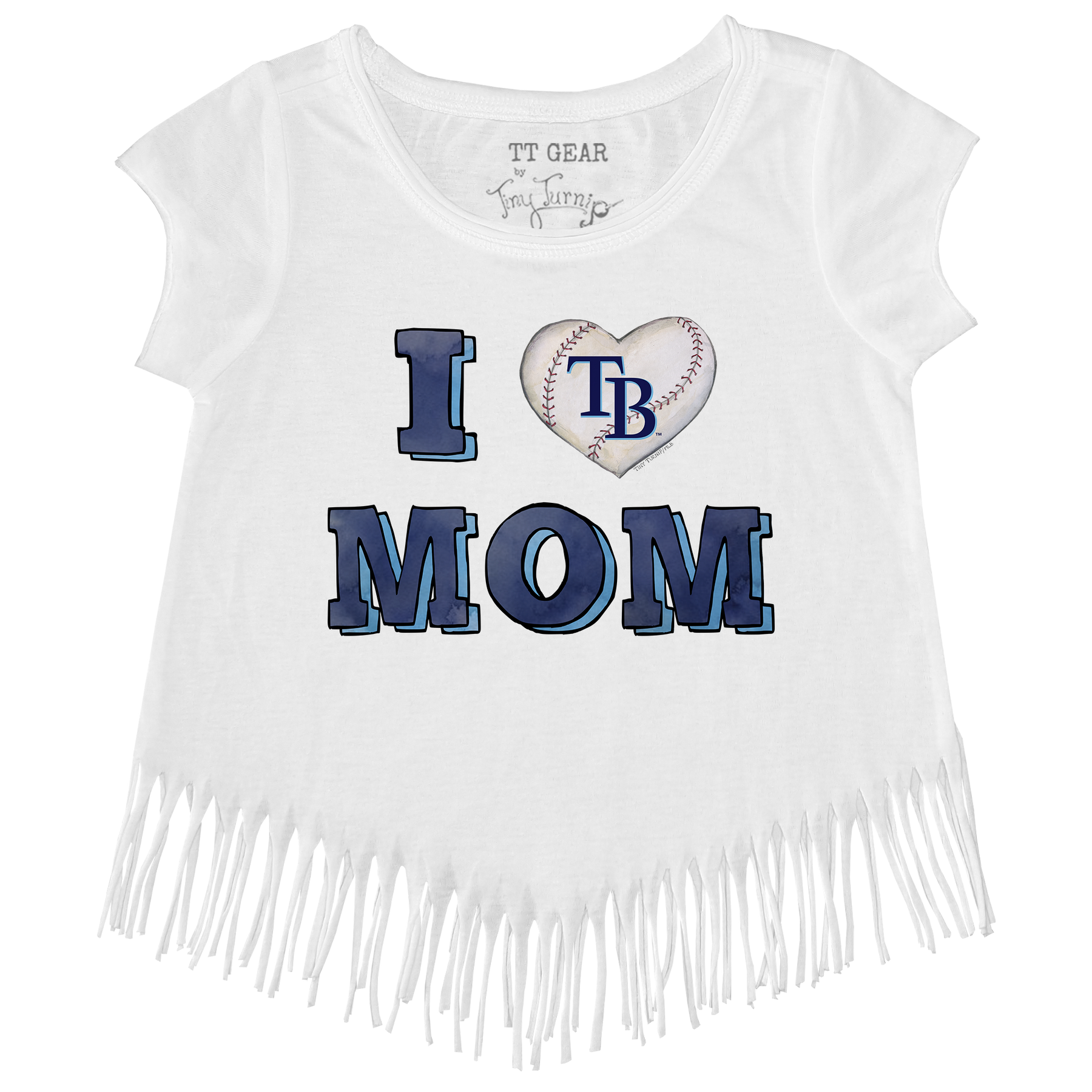 Tampa Bay Rays I Love Mom Fringe Tee