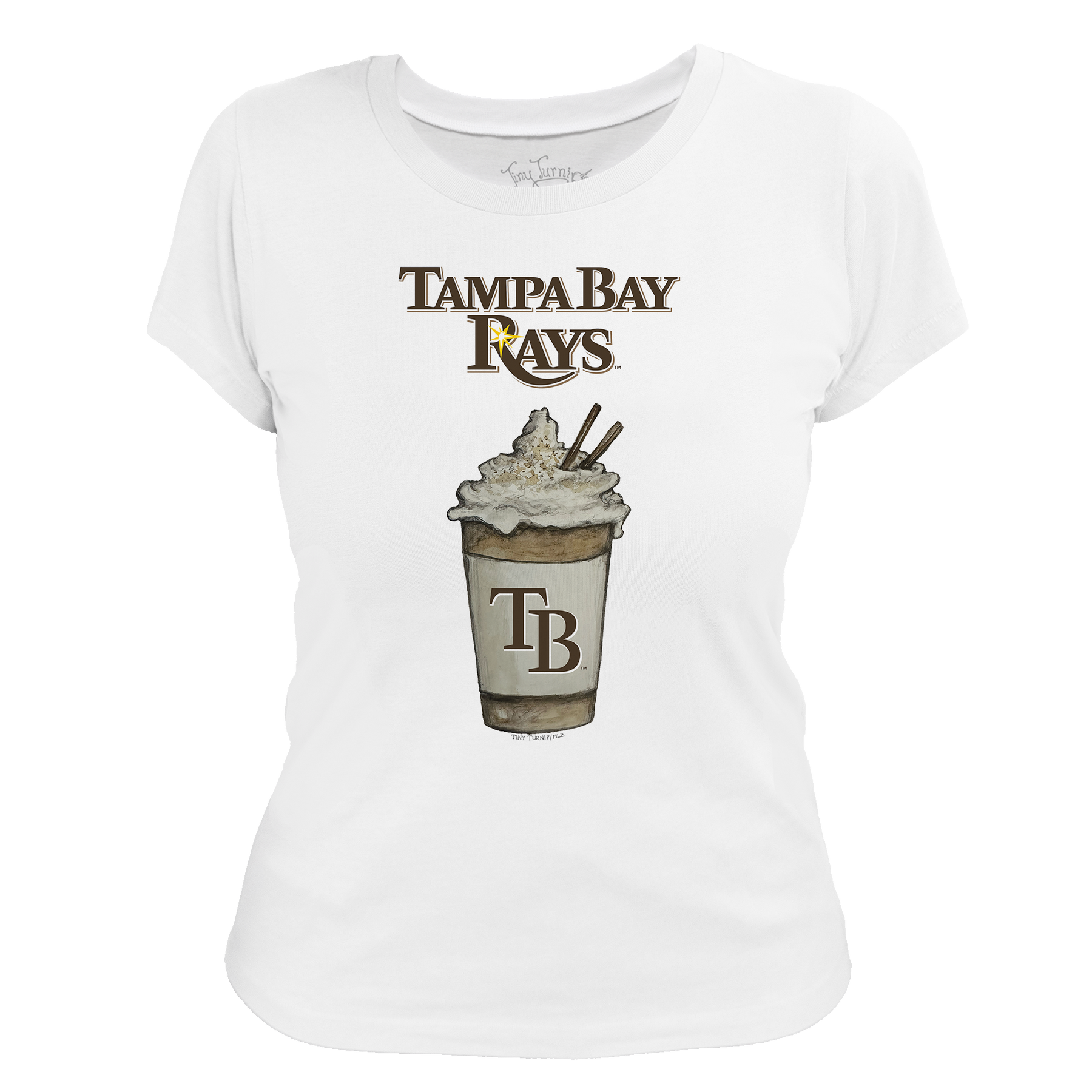 Tampa Bay Rays Latte Women's Tee Shirt