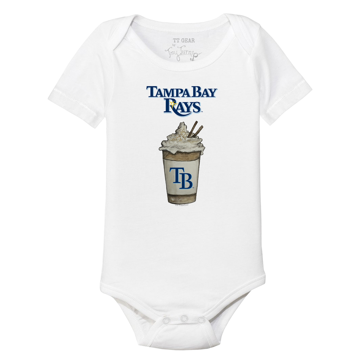 Tampa Bay Rays Latte Short Sleeve Snapper