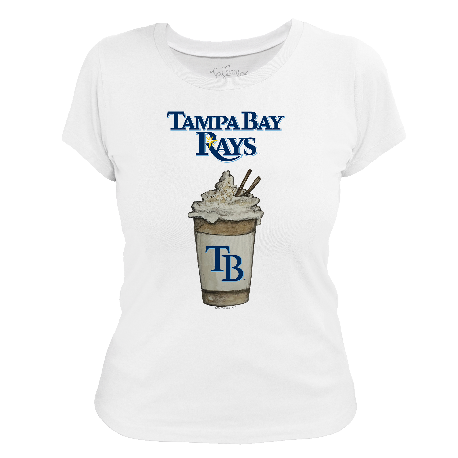 Tampa Bay Rays Latte Women's Tee Shirt