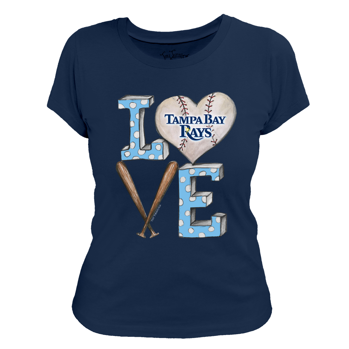 Tampa Bay Rays Baseball LOVE Tee Shirt