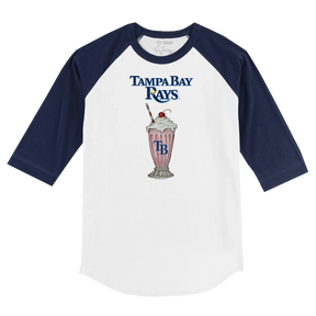 Tampa Bay Rays Milkshake 3/4 Navy Blue Sleeve Raglan