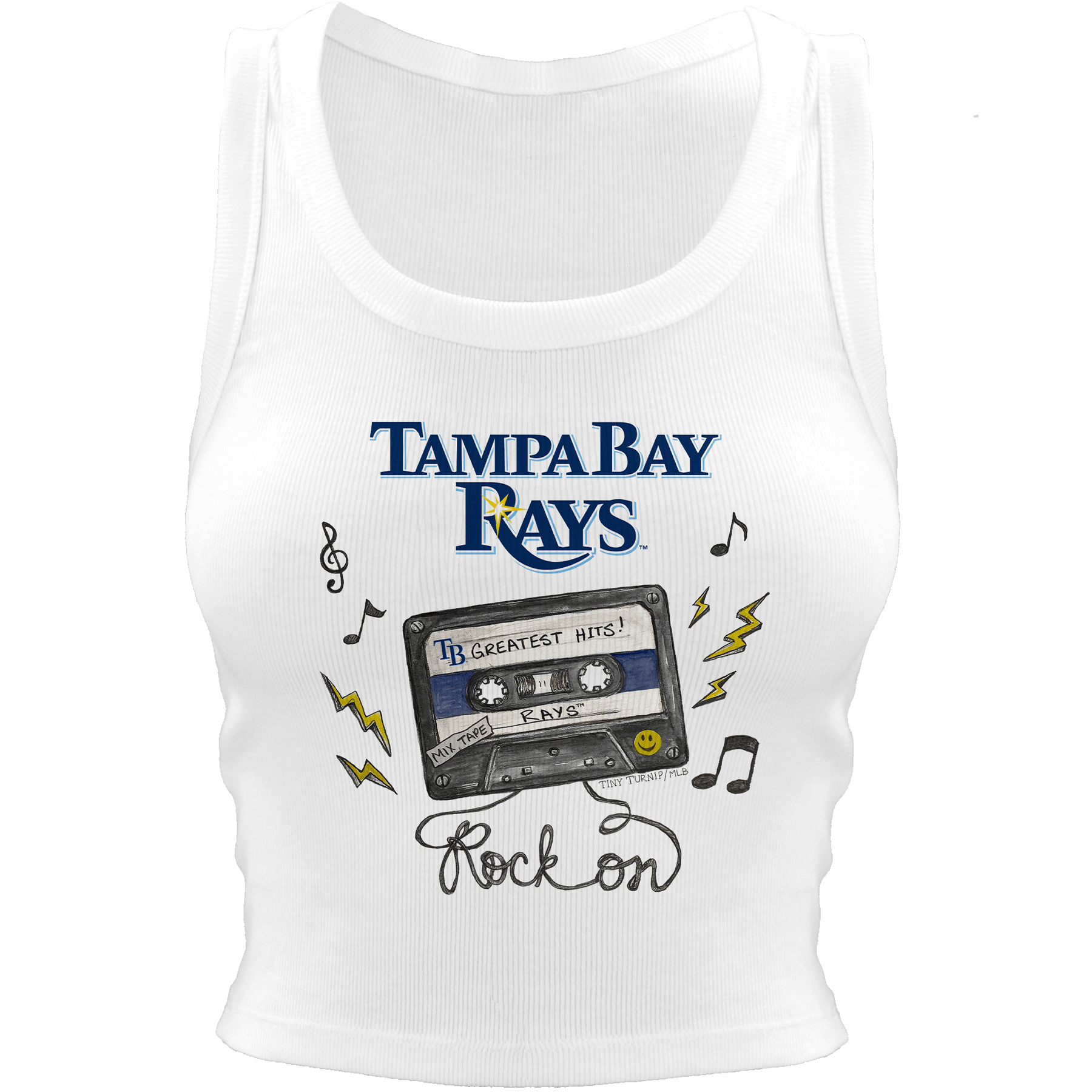 Tampa Bay Rays Mixtape Crop Tank
