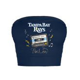 Tampa Bay Rays Mixtape Crop Tube Top