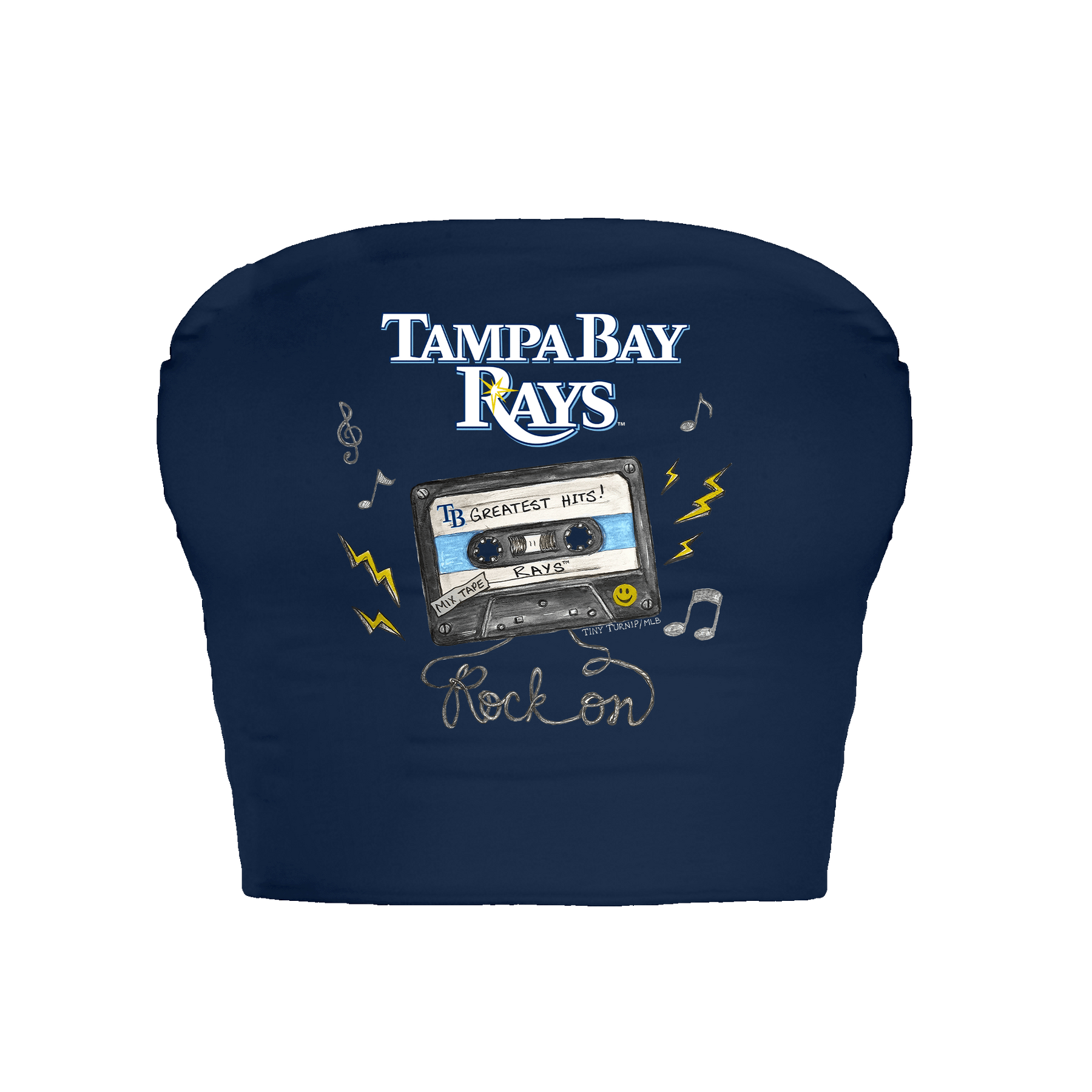 Tampa Bay Rays Mixtape Crop Tube Top