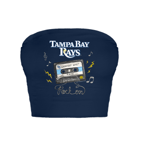 Tampa Bay Rays Mixtape Crop Tube Top