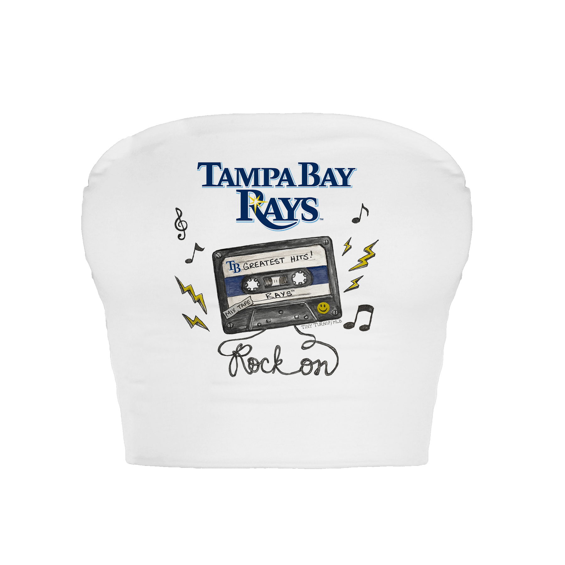 Tampa Bay Rays Mixtape Crop Tube Top