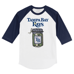 Tampa Bay Rays Pickle Jar 3/4 Navy Blue Sleeve Raglan