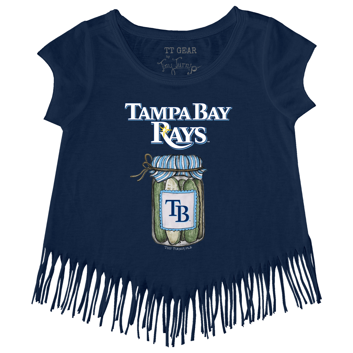 Tampa Bay Rays Pickle Jar Fringe Tee