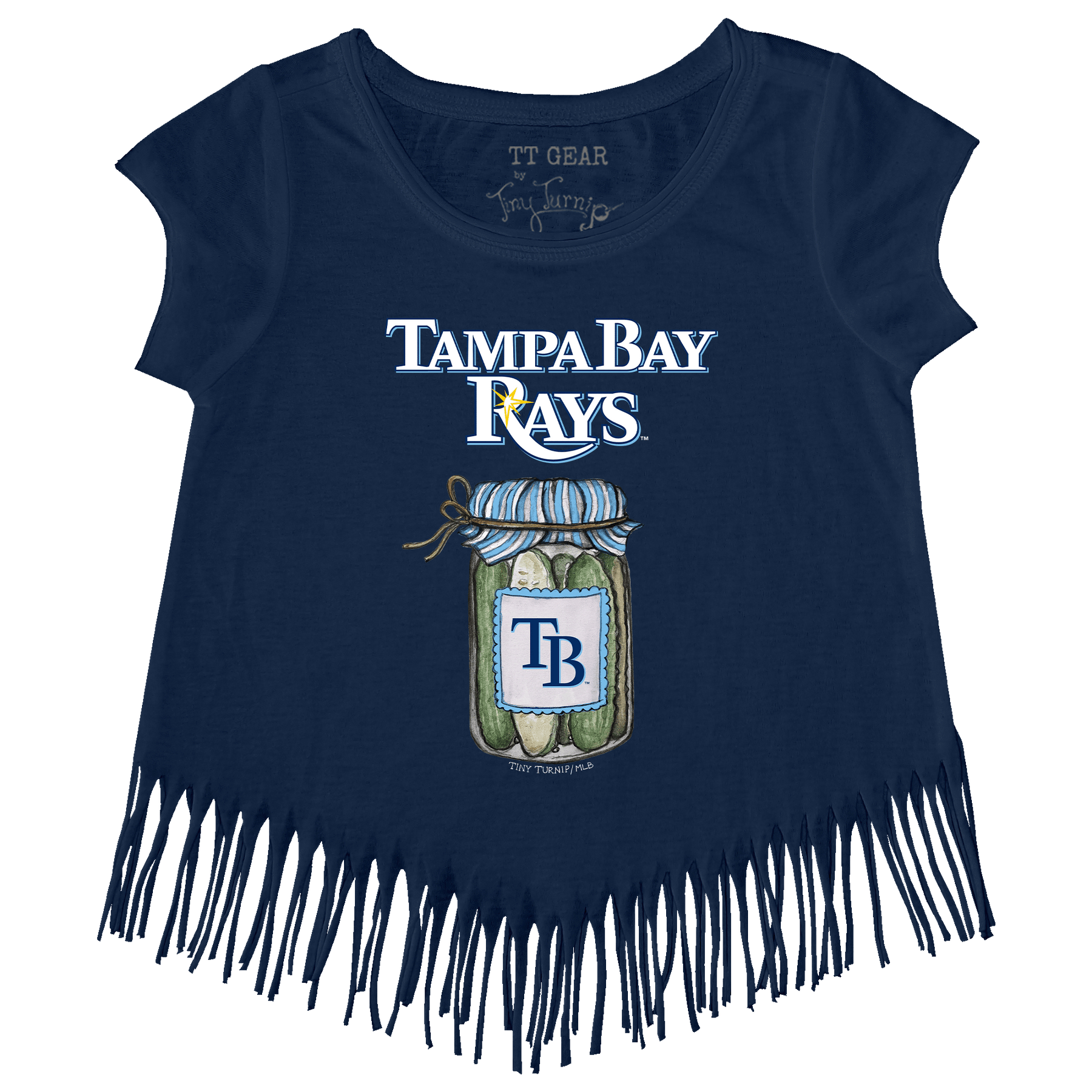 Tampa Bay Rays Pickle Jar Fringe Tee