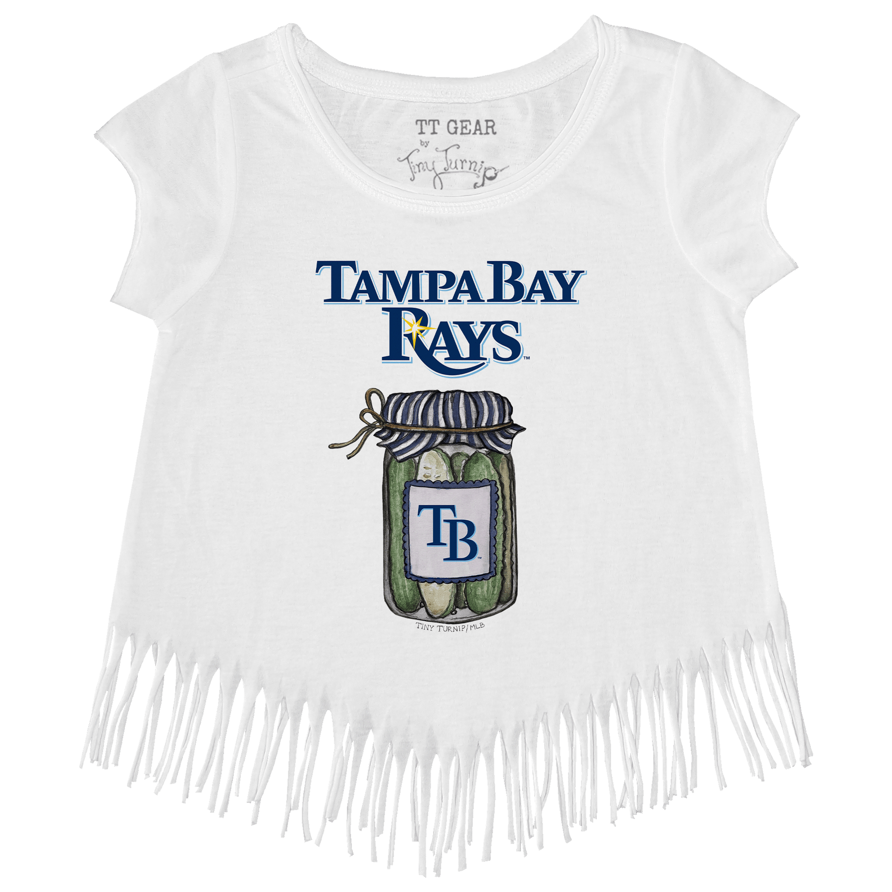 Tampa Bay Rays Pickle Jar Fringe Tee