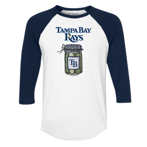 Tampa Bay Rays Pickle Jar 3/4 Navy Blue Sleeve Raglan