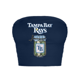 Tampa Bay Rays Pickle Jar Crop Tube Top