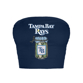 Tampa Bay Rays Pickle Jar Crop Tube Top