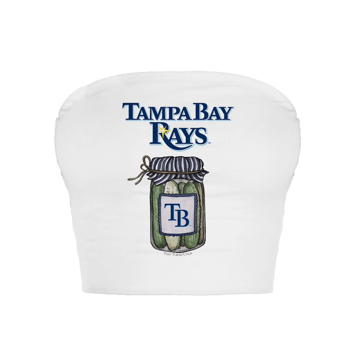 Tampa Bay Rays Pickle Jar Crop Tube Top