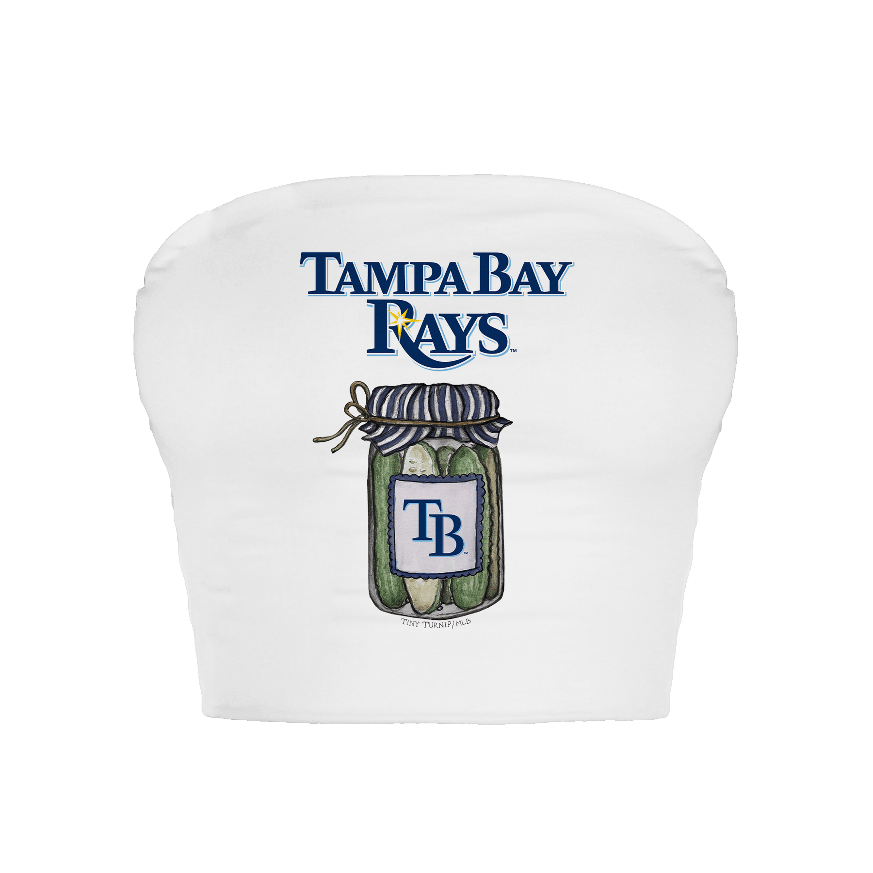 Tampa Bay Rays Pickle Jar Crop Tube Top