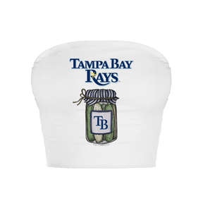 Tampa Bay Rays Pickle Jar Crop Tube Top