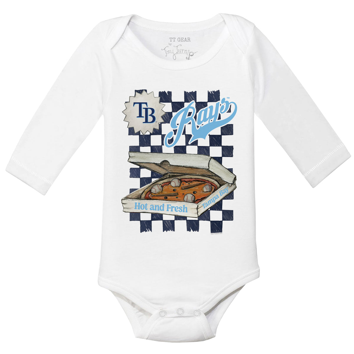 Tampa Bay Rays Pizza Long Sleeve Snapper