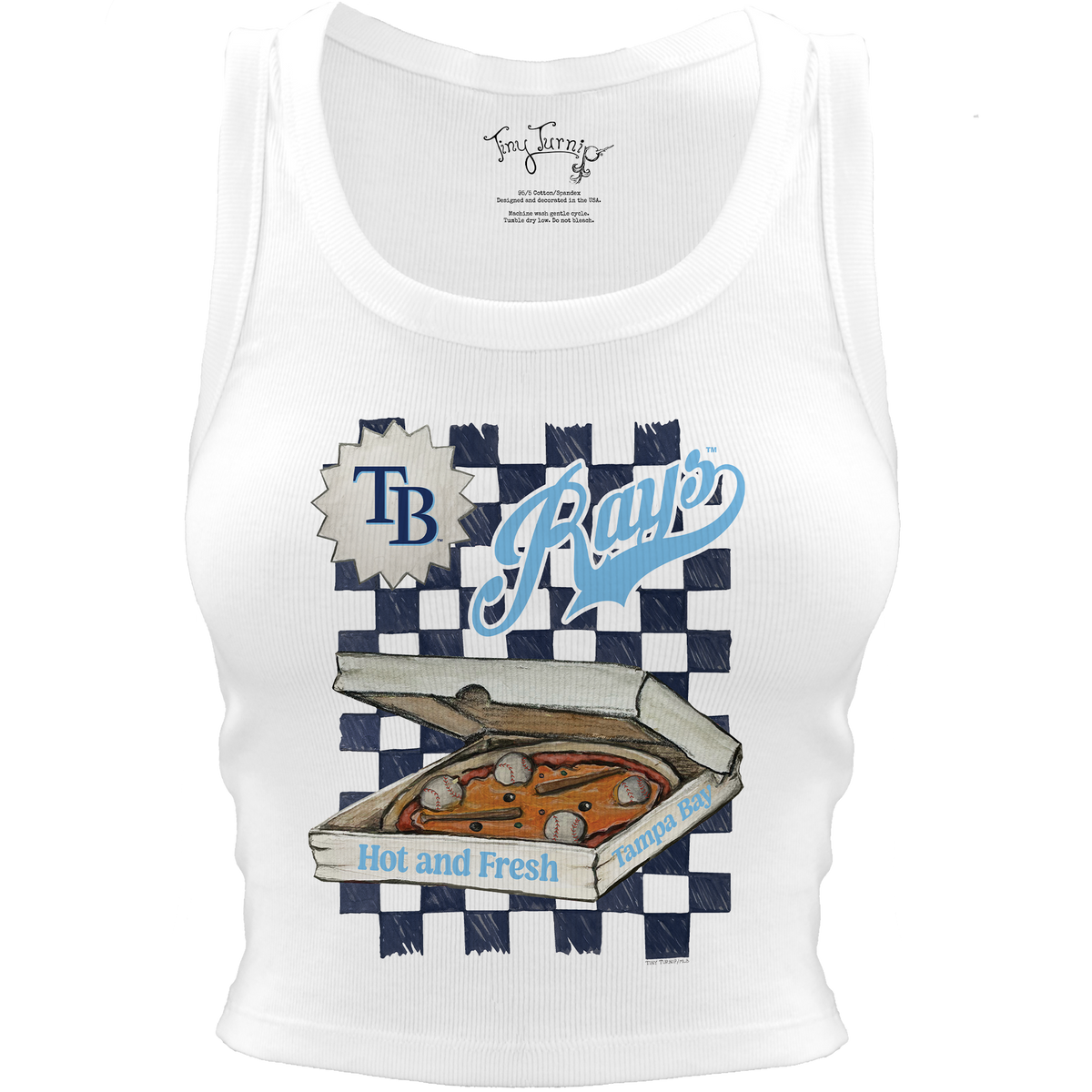 Tampa Bay Rays Pizza Crop Tank