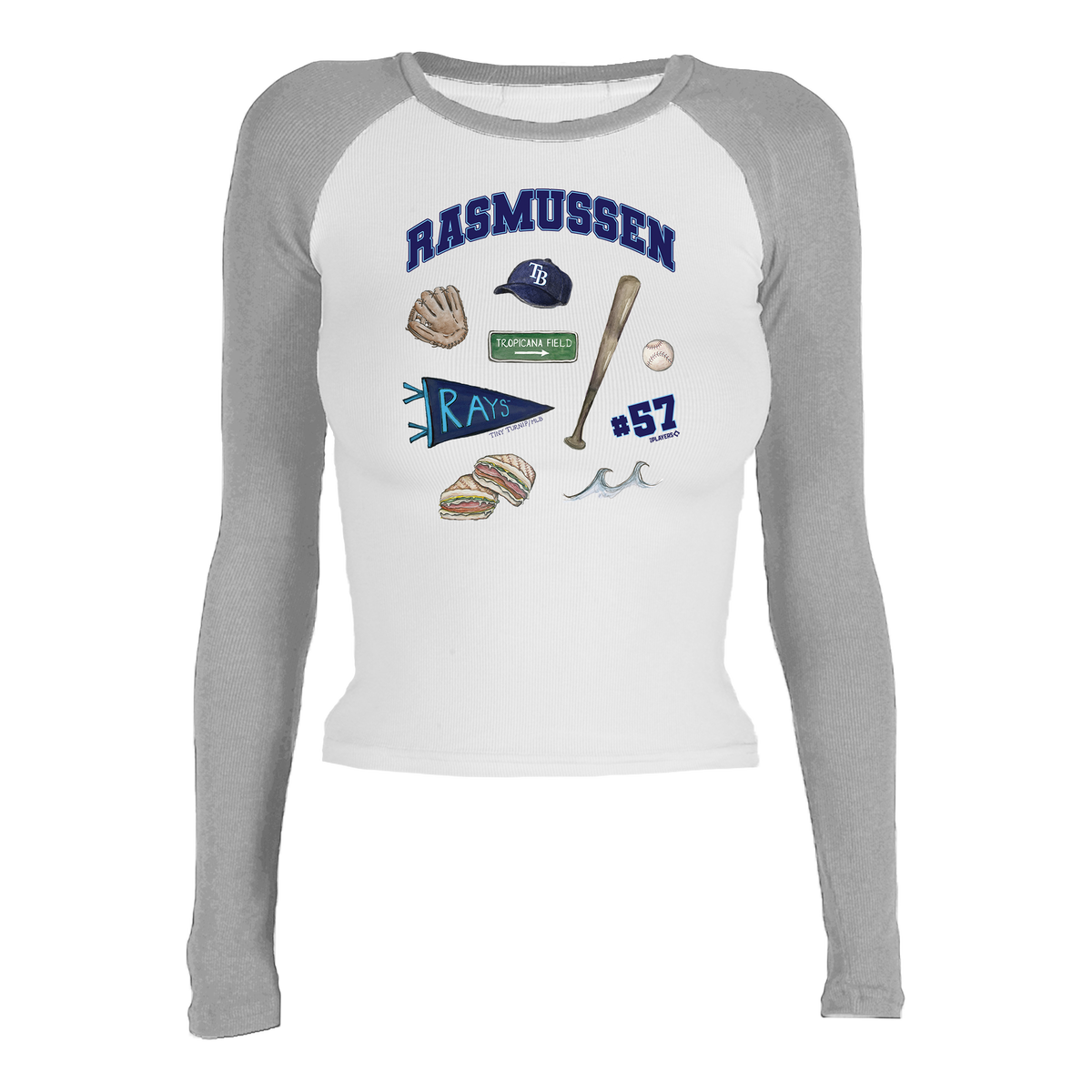 VIP Tampa Bay Rays Postseason '26 Roxy Raglan Long Sleeve