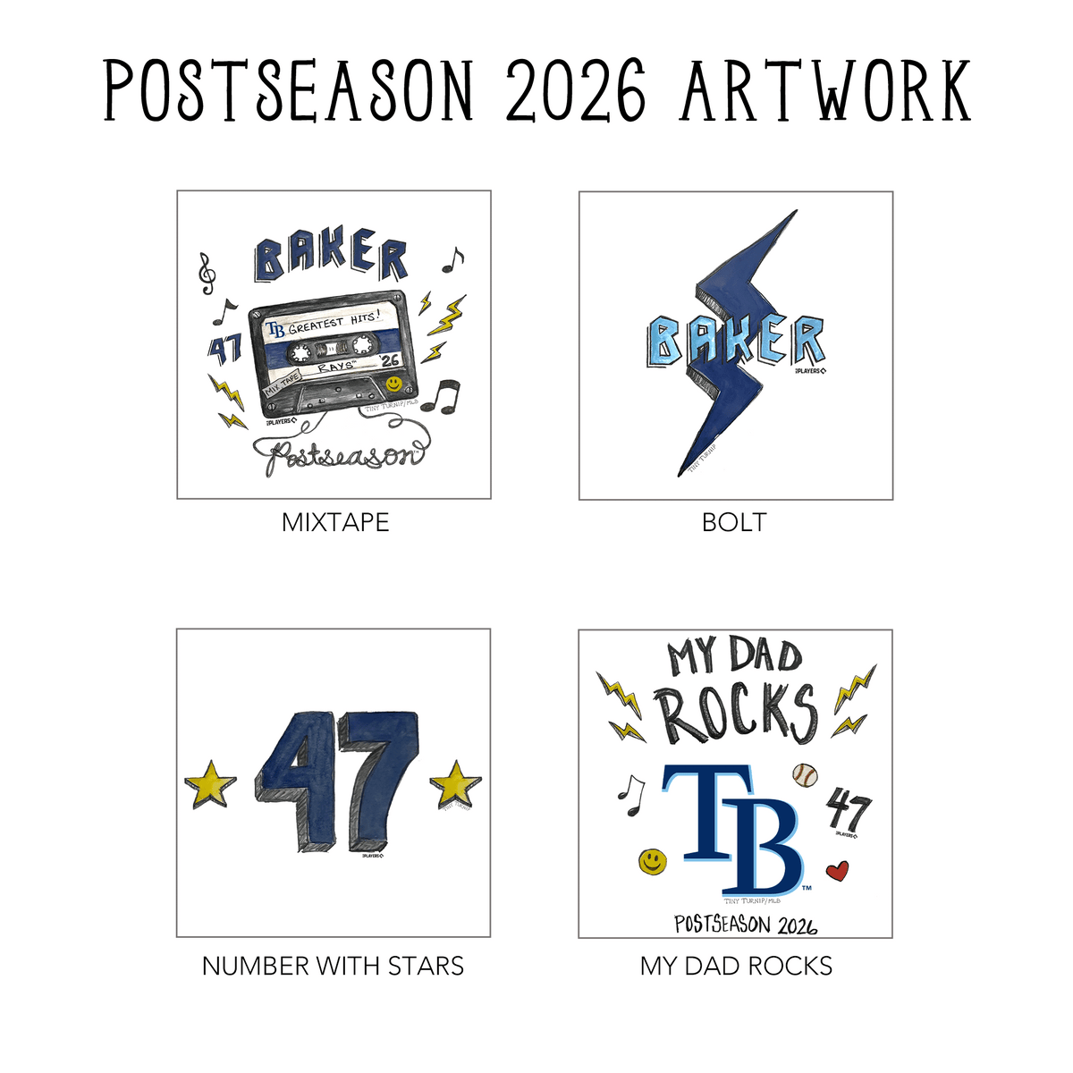 VIP Tampa Bay Rays Postseason '26 Roxy Raglan Long Sleeve