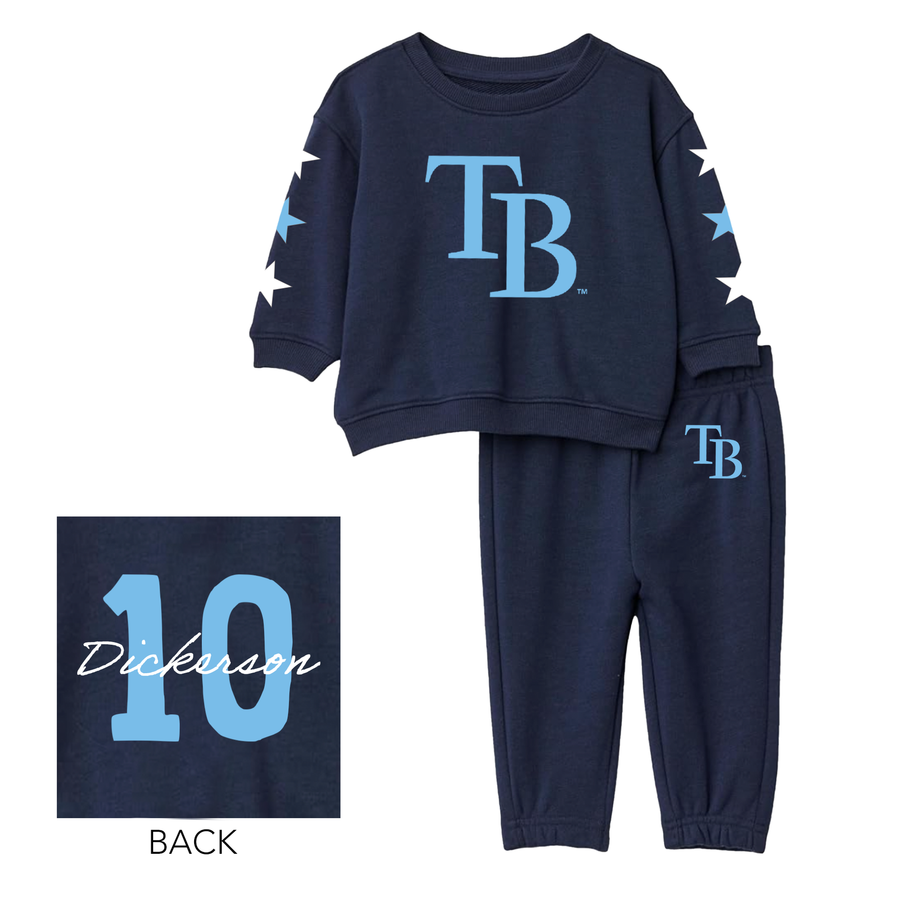 VIP Tampa Bay Rays Postseason '26 Kids Sweat Set - Tiny Turnip