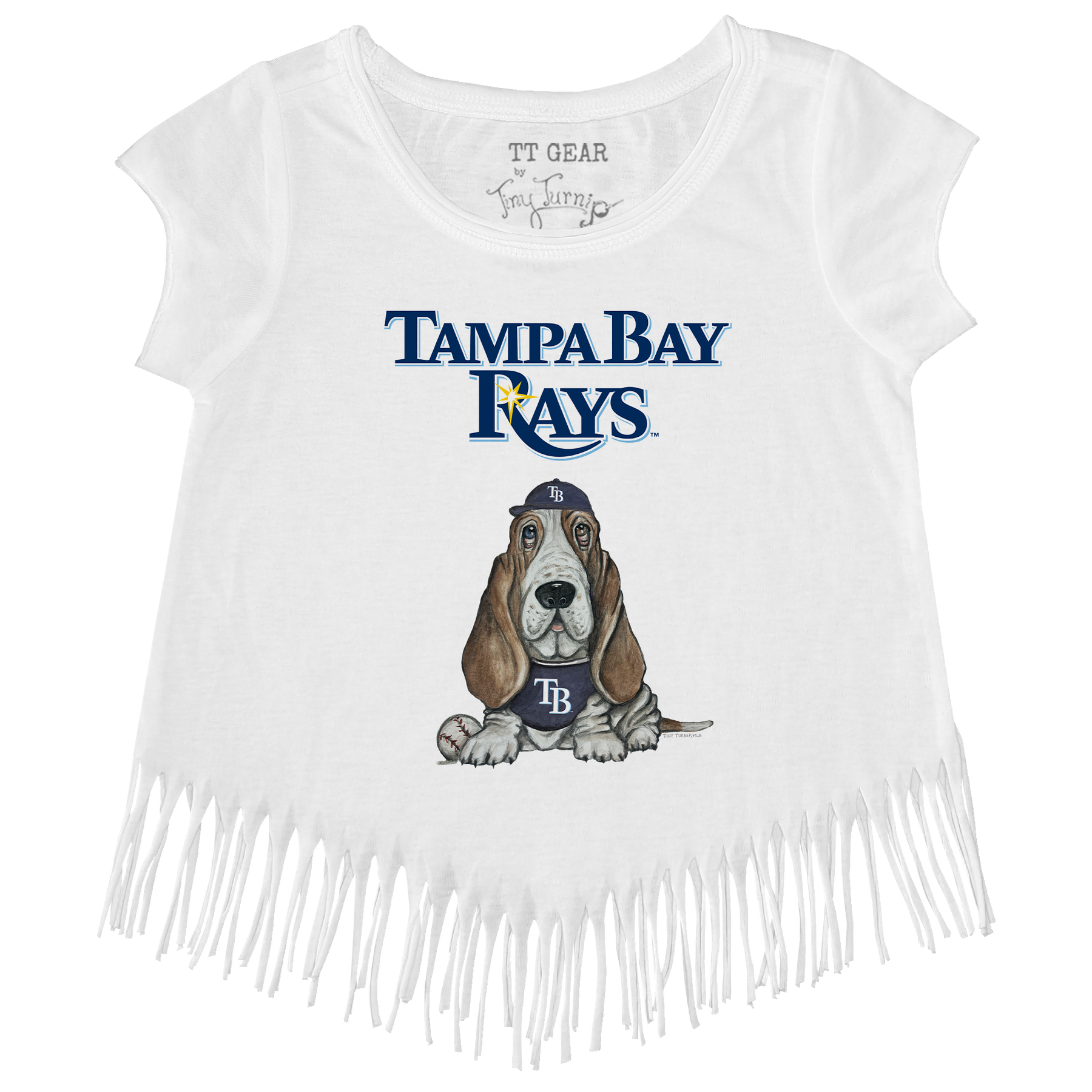 Tampa Bay Rays Puddy Fringe Tee - Tiny Turnip