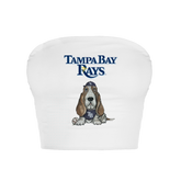 Tampa Bay Rays Puddy Crop Tube Top - Tiny Turnip