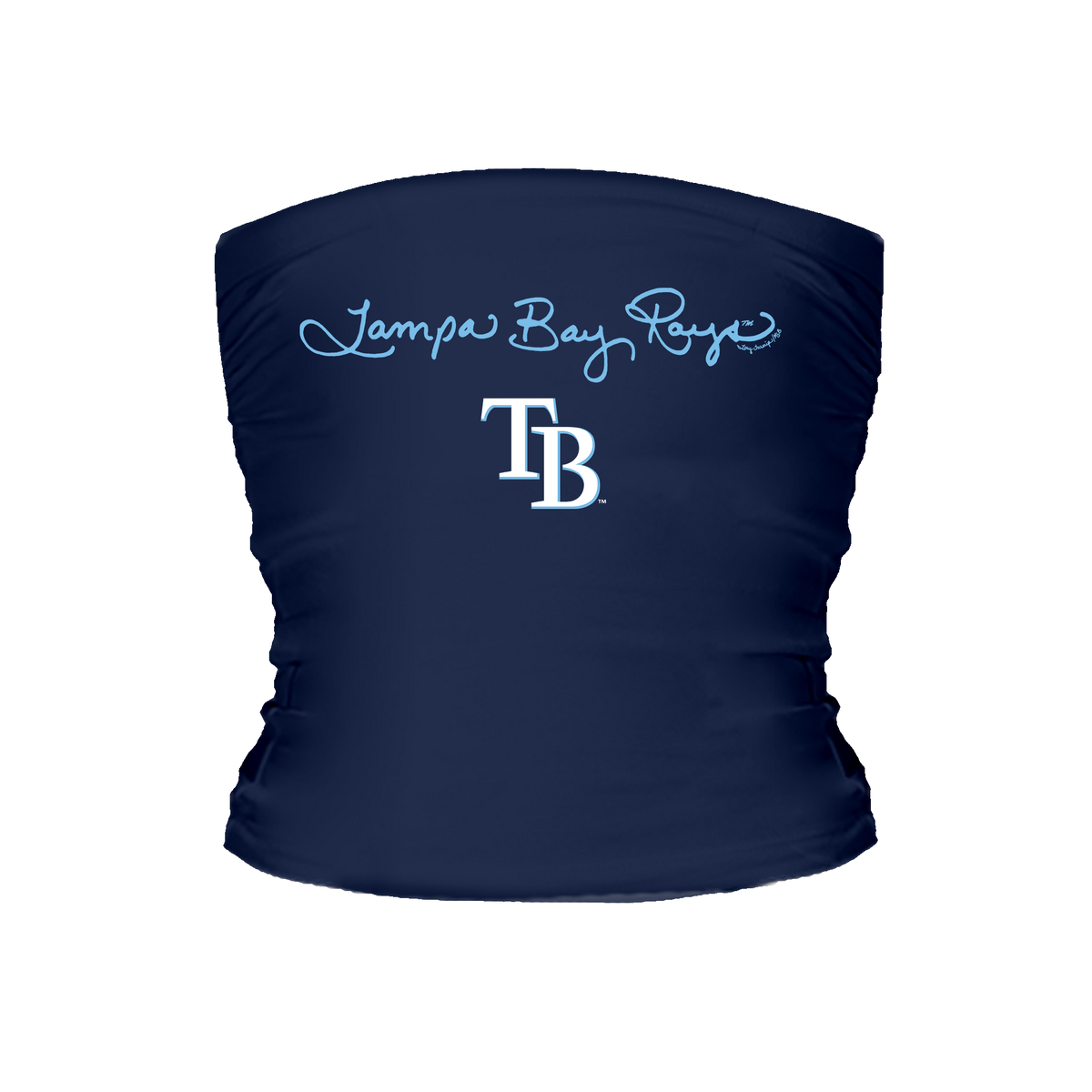 Tampa Bay Rays Logo Script Tube Top - Tiny Turnip