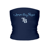 Tampa Bay Rays Logo Script Tube Top - Tiny Turnip