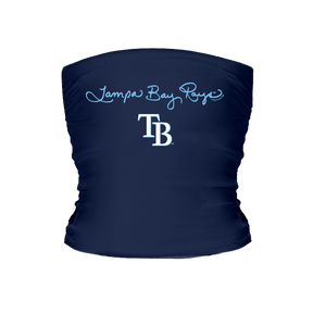 Tampa Bay Rays Logo Script Tube Top - Tiny Turnip