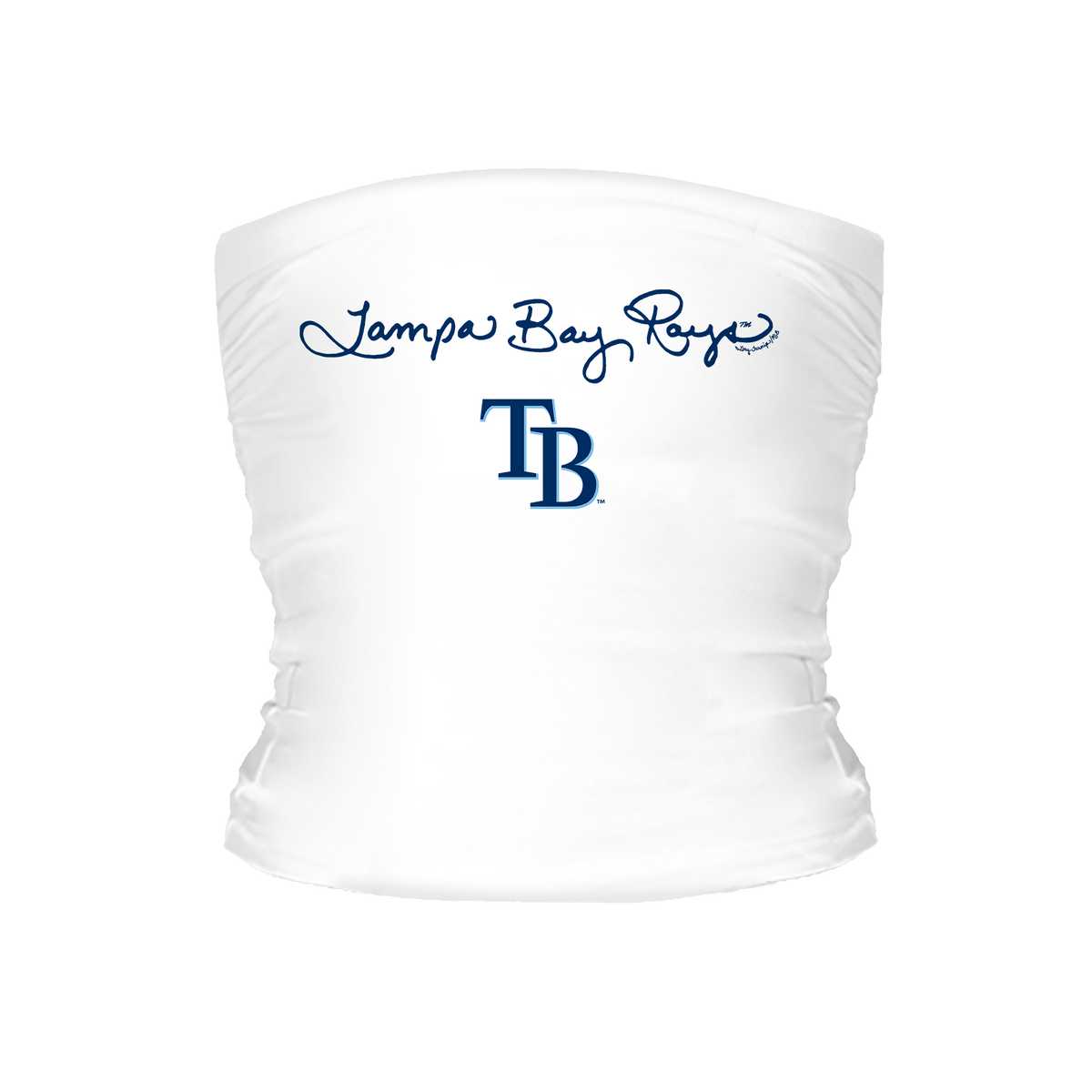 Tampa Bay Rays Logo Script Tube Top - Tiny Turnip